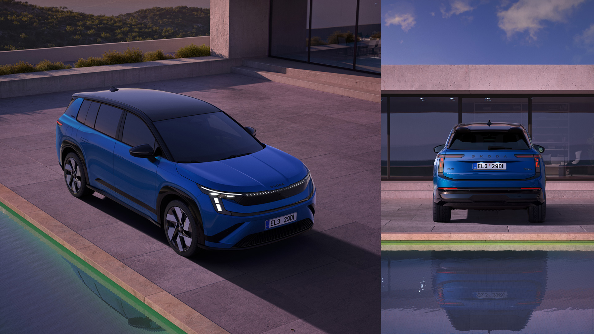 Škoda PEAQ SportLine in Blau